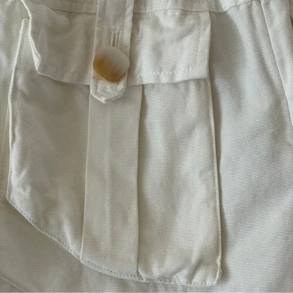 Farm Rio Off-White Cargo Pockets Shorts size 26 small - Picture 12 of 14